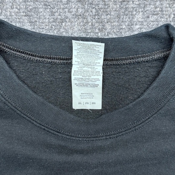 Gildan Heavy Blend Black Bad Witch Graphic Crewneck Sweatshirt Size 2XL - Picture 4 of 9